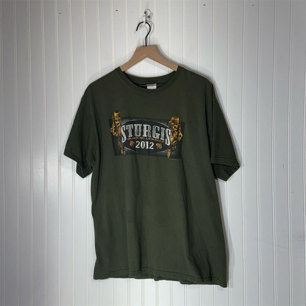 2012 Sturgis Black Hills Rally TShirt XL Anvil Biker Graphic Tee USA Event Shirt